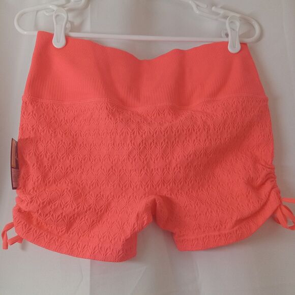 Women's Side Cinch Seamless Bike Shorts 2" - JoyLab, Persimmon, Large - Picture 4 of 6